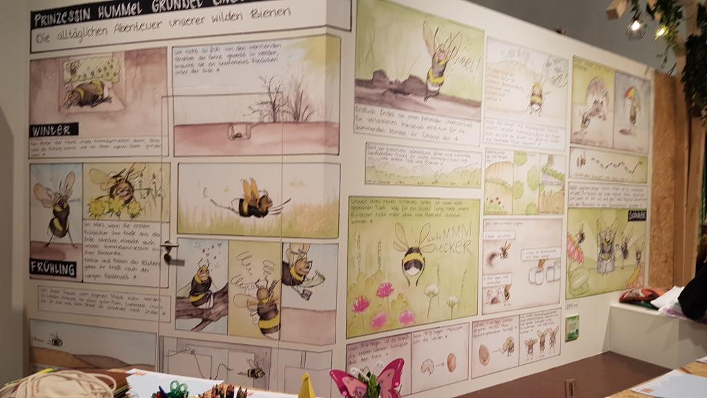 Ungewöhnlicher Wandschmuck: Leben der Hummeln