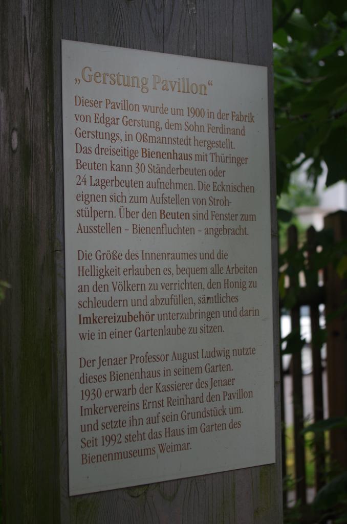 ...wird wie alles andere im Garten beschildert und erklärt.