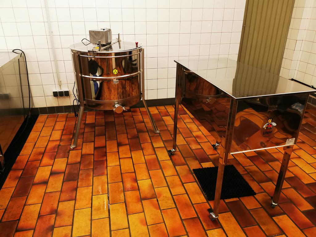 ...unsere neue Schleuder zu bewundern...