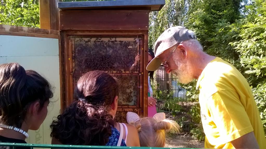 Wolfgang Fleischbein am Schaukasten